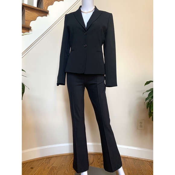 Tahari ASL black tailored lapel suit jacket, 2 - Picture 7 of 15
